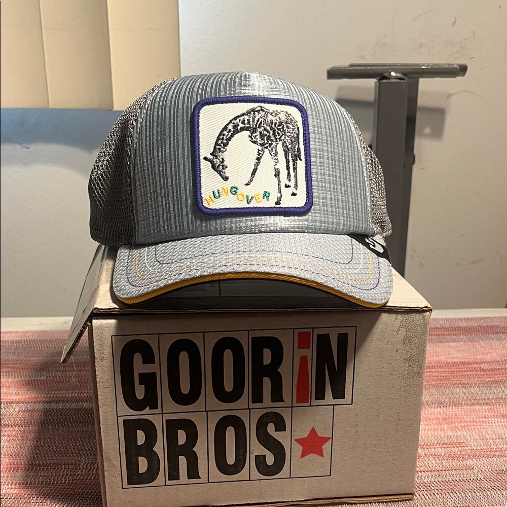 Goorin Bros Fresh Friday Drop Gray Cap with Giraffe Patch Hungover Slumplord